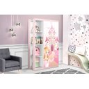 Ver imagem 2 de Roupeiro Infantil Guarda Roupa 2 Portas 4 Nichos Lara:Rosa/Princesa