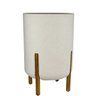 Vaso para Plantas Cilindrico Decore 34 Off White - Japi - 1