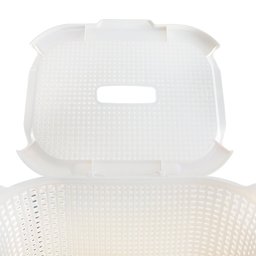 Cesto Rattan Tampa Basculada Grande Luxo Branco - 3