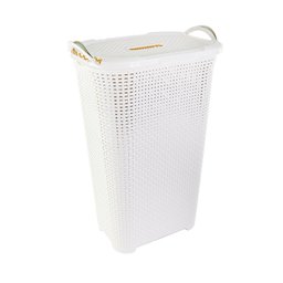Cesto Rattan Tampa Basculada Grande Luxo Branco - 6