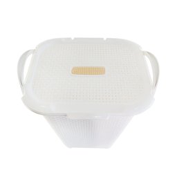 Cesto Rattan Tampa Basculada Grande Luxo Branco - 4