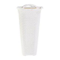 Cesto Rattan Tampa Basculada Grande Luxo Branco - 7