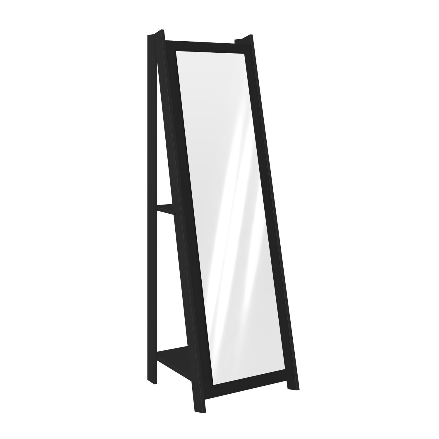 Espelho de Chão com 2 Prateleiras Retrô 161x50cm Movelbento - 2