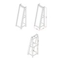 Ver imagem 3 de Espelho de Chão com 2 Prateleiras Retrô 161x50cm Movelbento