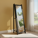 Ver imagem 1 de Espelho de Chão com 2 Prateleiras Retrô 161x50cm Movelbento