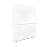 Cabeceira Estofada Solteiro Alana 90cm Courino Branco - 4