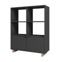 Ver imagem 2 de Estante Livreiro 2 Portas 4 Nichos Nomad Appunto