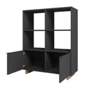 Ver imagem 5 de Estante Livreiro 2 Portas 4 Nichos Nomad Appunto