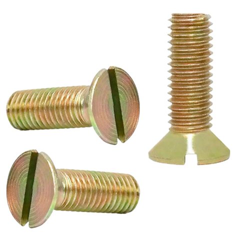 PARAFUSO MÁQUINA CABEÇA CHATA DIN 963 M3 X 12 FENDA -1500PÇS