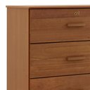 Ver imagem 5 de Cômoda Quarto 79cm 4 Gavetas Madeira Maciça Lone Castanho F07 - Mpozenato
