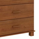 Ver imagem 6 de Cômoda Quarto 79cm 4 Gavetas Madeira Maciça Lone Castanho F07 - Mpozenato