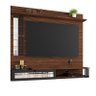 Painel de TV Home Suspenso Pérola 180cm Imbuia/Preto - Vizzato - Preto - 1