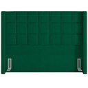 Ver imagem 4 de Kit Cabeceira Cama Box Paris 140 Cm com Puff Recamier Itália P05 Bouclê Verde - Lyam Decor