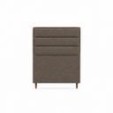Ver imagem 3 de Cabeceira para Cama Solteiro Estofada ,088 Mts Iza Vilajo: Suede Marrom