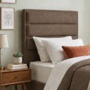 Ver imagem 2 de Cabeceira para Cama Solteiro Estofada ,088 Mts Iza Vilajo: Suede Marrom