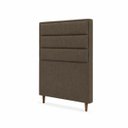 Ver imagem 4 de Cabeceira para Cama Solteiro Estofada ,088 Mts Iza Vilajo: Suede Marrom