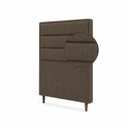 Ver imagem 5 de Cabeceira para Cama Solteiro Estofada ,088 Mts Iza Vilajo: Suede Marrom