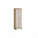 Ver imagem 1 de Armario Multiuso Asteca 2 Portas com Chave Valdemoveis Cinamomo-off White