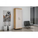 Ver imagem 2 de Armario Multiuso Asteca 2 Portas com Chave Valdemoveis Cinamomo-off White