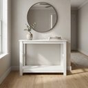 Ver imagem 1 de Aparador de Sala Colonial 110cm com 1 Prateleira Branco