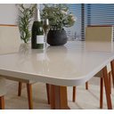 Ver imagem 6 de Conjunto Sala De Jantar Madeira Maciça Com Vidro 6 Cadeiras Califórnia 