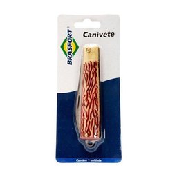 Canivete Inox sem Ponta com Lamina Larga 8119 - Brasfort - 3