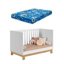 Ver imagem 4 de Quarto de Bebê com Berço 4315 Slim e Cômoda 5135 Flora Branco Acetinado Qmovi + Colchão Ortobom