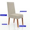 Conjunto Sala De Jantar Mesa Madeira Maciça 4 Cadeiras Califórnia  - 7