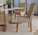 Ver imagem 7 de Conjunto Sala de Jantar Mesa Madeira Maciça 4 Cadeiras Califórnia Marrom/Caramelo