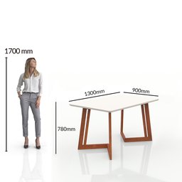 Conjunto Sala De Jantar Mesa Madeira Maciça 4 Cadeiras Califórnia  - 6
