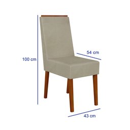 Conjunto Sala De Jantar Mesa Madeira Maciça 4 Cadeiras Califórnia  - 3