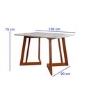 Ver imagem 4 de Conjunto Sala De Jantar Mesa Madeira Maciça 4 Cadeiras Califórnia