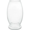 Ver imagem 1 de Vaso Decorativo de Vidro Transparente 40x25x25cm Enfeite Sala Mesa Estante
