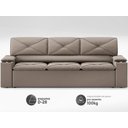 Ver imagem 4 de Sofá com Porta Copos Retrátil e Reclinável Pop 2,05m Velosuede Capuccino - Netsofas