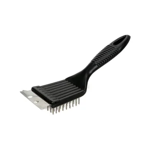 Escova Limpa Grelha de Churrasqueira Cabo Espatula Cerdas de Aço