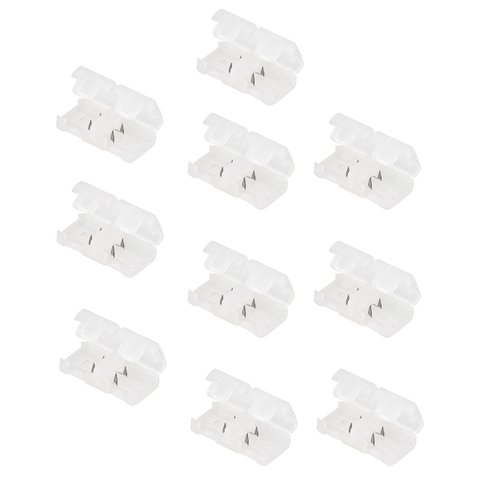 Conector Emenda Fita de Led Kit 10 Unidades Decoraçao Casa Loja Iluminaçao Residencial Comercial Amb