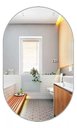 Ver imagem 3 de Espelho Decorativo Lapidado Oval 70x120cm Woodglass