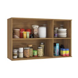 Armário Aéreo Celeste Kappesberg 100% Mdf 3 Portas Nogueira/verde 120cm - 2