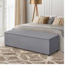 Ver imagem 2 de Baú Recamier Firenze 140cm Estofado Moderno em Tecido Veludo