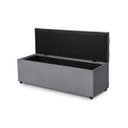 Ver imagem 3 de Baú Recamier Firenze 140cm Estofado Moderno em Tecido Veludo