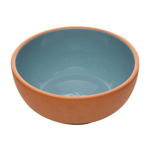 Bowl Cumbuca Tigela de Cerâmica Maia Turquesa 20 X 20 X 8,5 Cm