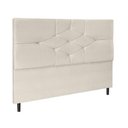 Ver imagem 2 de Cabeceira Cama Box Casal 90 Cm Camboriú Suede Bege