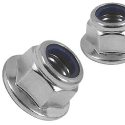 Porca Sextavada Flangeada Nylon M8 Travante Zinco - 1000un - 1