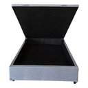 Ver imagem 5 de Base Box com Baú Casal Linho Cinza 1,38 X 1,88 Reforçada