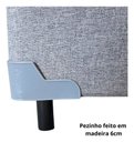 Ver imagem 7 de Base Box com Baú Casal Linho Cinza 1,38 X 1,88 Reforçada