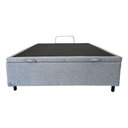 Ver mais imagens de Base Box com Baú Casal Linho Cinza 1,38 X 1,88 Reforçada