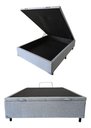Ver imagem 3 de Base Box com Baú Casal Linho Cinza 1,38 X 1,88 Reforçada