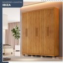 Ver imagem 1 de Guarda Roupa Ibiza 6 Portas 4 Gavetas em Mdp Benetil Móveis