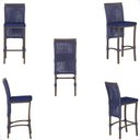 Ver imagem 5 de Mesa Bistrô e 2 Banquetas Roma Marrom Corda Náutica Estofado 10 Trama Original