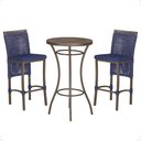Ver imagem 1 de Mesa Bistrô e 2 Banquetas Roma Marrom Corda Náutica Estofado 10 Trama Original